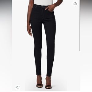 Hudson Black Jeans Barbara High Waist Size 28 Stretch Denim Straight Skinny